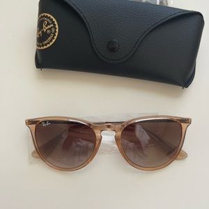 Ray Ban Erika sunglasses, new with tags, champagne/rose color